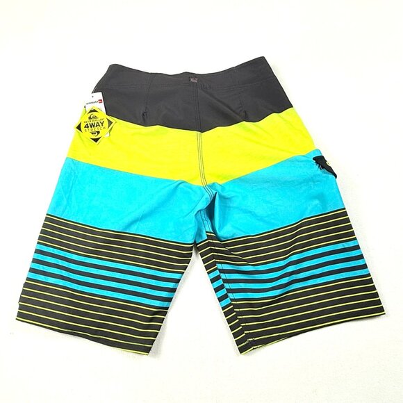 Quiksilver Men's 4-Way Stretch Striped Boardshorts Size 29 - NWT - Picture 5 of 8